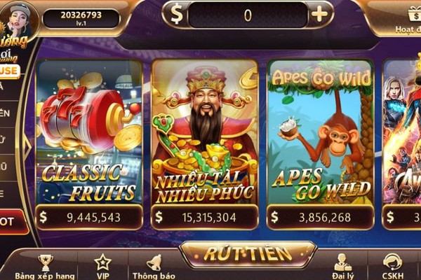 Trò chơi slot và jackpot trên sao 789